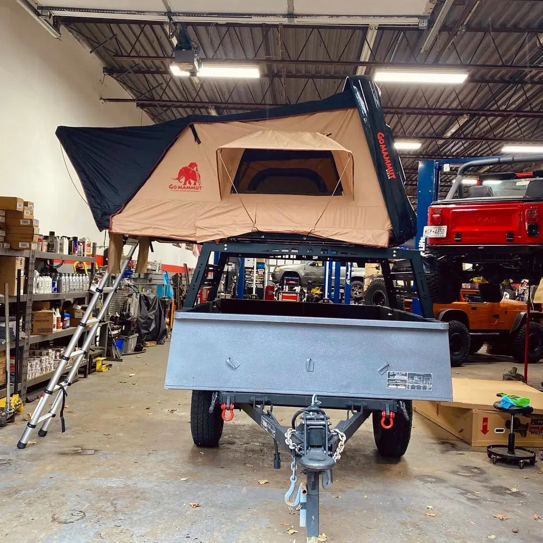 LED light roof top tent